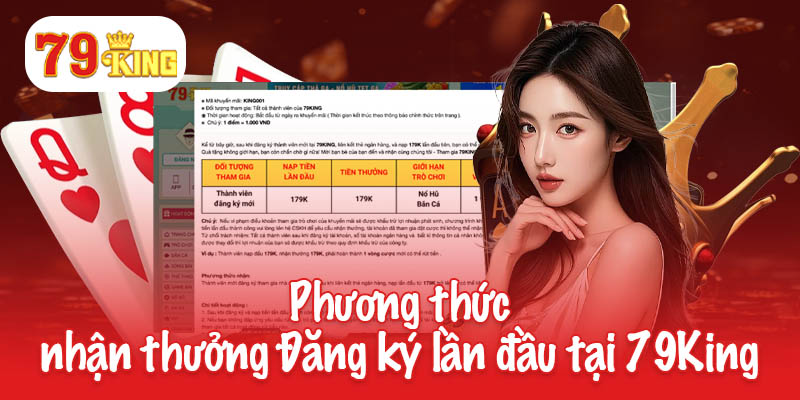 Đăng Ký Lần Đầu - Cơ Hội Không Thể Bỏ Lỡ Tại 79King 4 Phương thức nhận thưởng Đăng ký lần đầu tại 79King